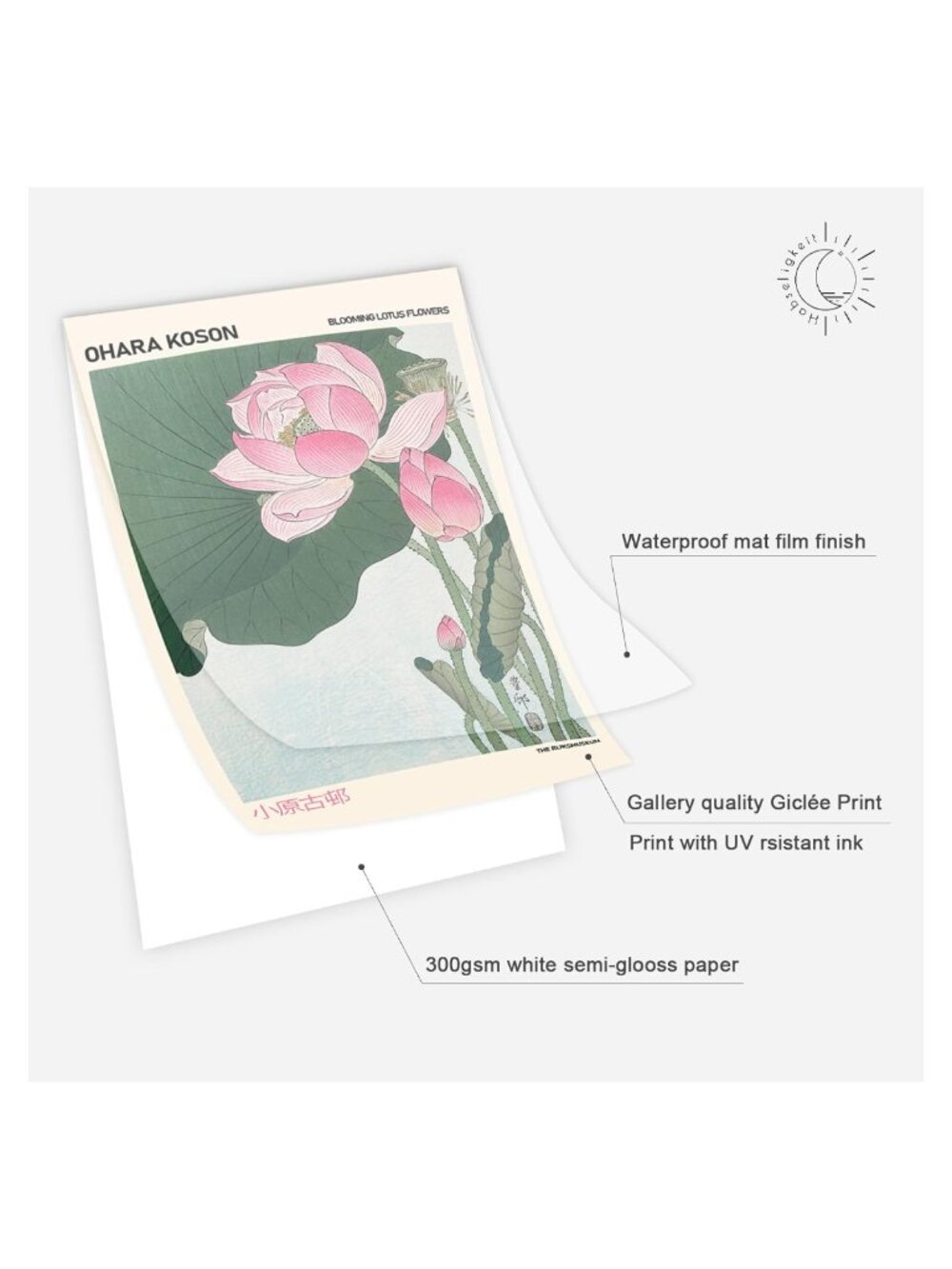 7pc Boho Flower Wall Art Prints Retro Poster Set Home Decor - Picture 4 of 5